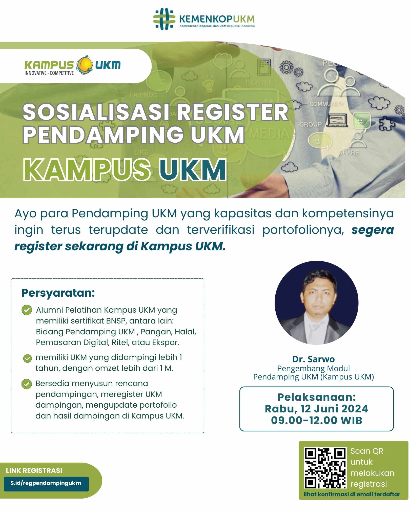 Sosialisasi Register Pendamping UKM