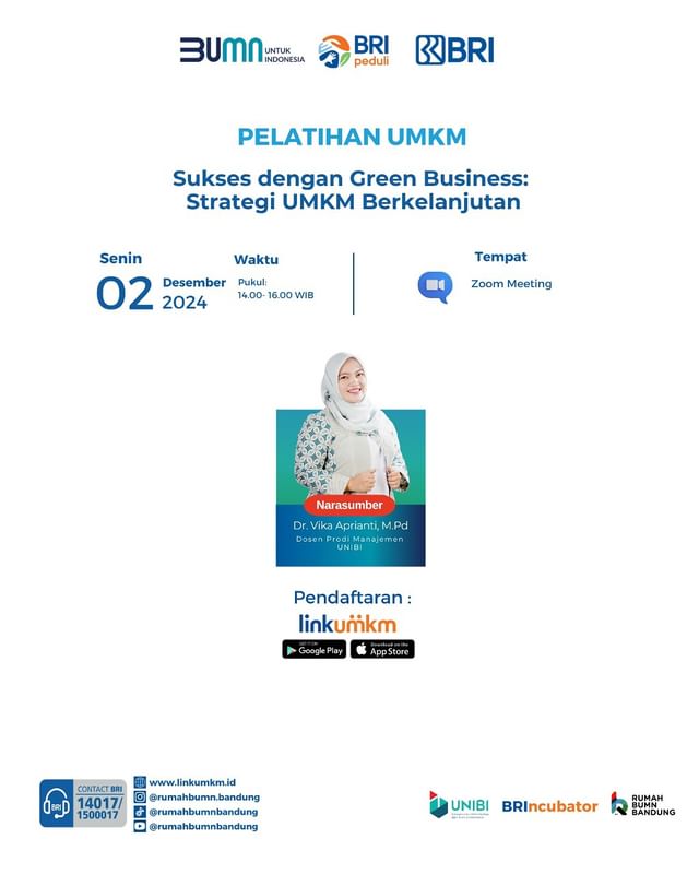 WEBINAR GRATIS: Sukses dengan Green Business - Strategi UMKM Berkelanjutan