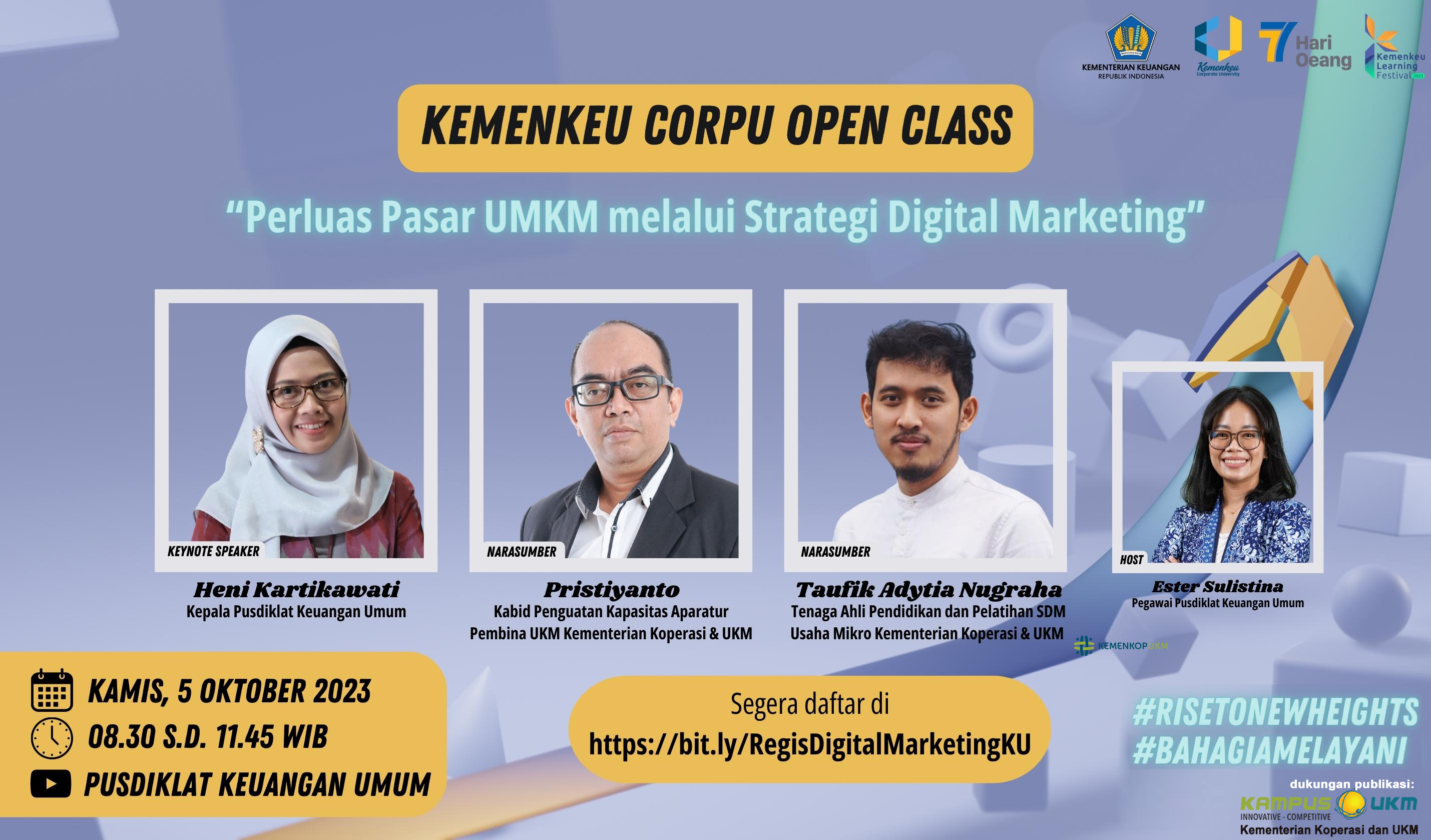 Kemenkeu Corpu Open Class: Perluasan Pasar UMKM melalui Strategi Digital Marketing