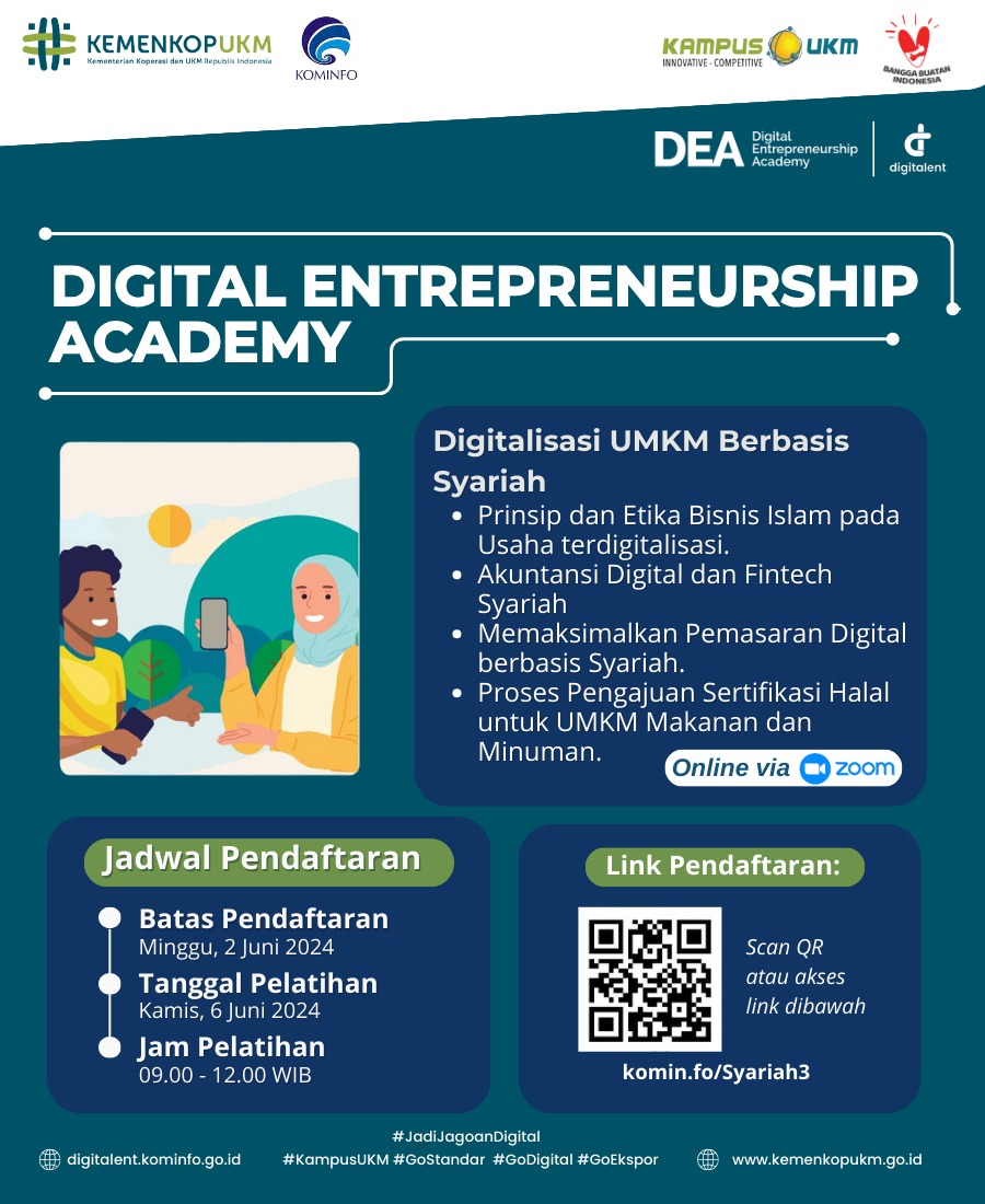 Pelatihan Digitalisasi UMKM Berbasis Syariah.