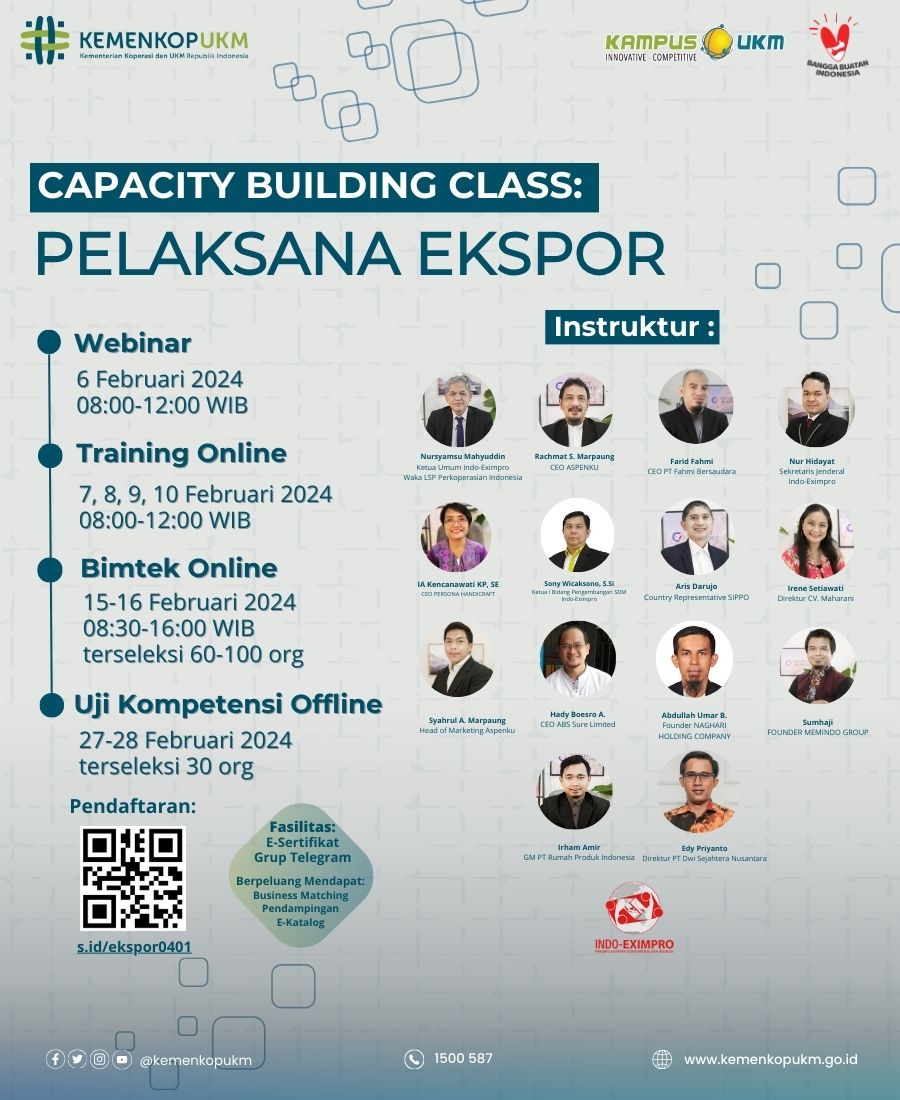 Training Pelaksana Ekspor oleh Kampus UKM