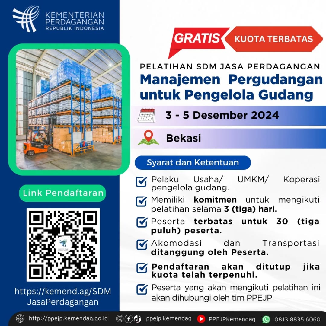 Pelatihan SDM Jasa Perdagangan